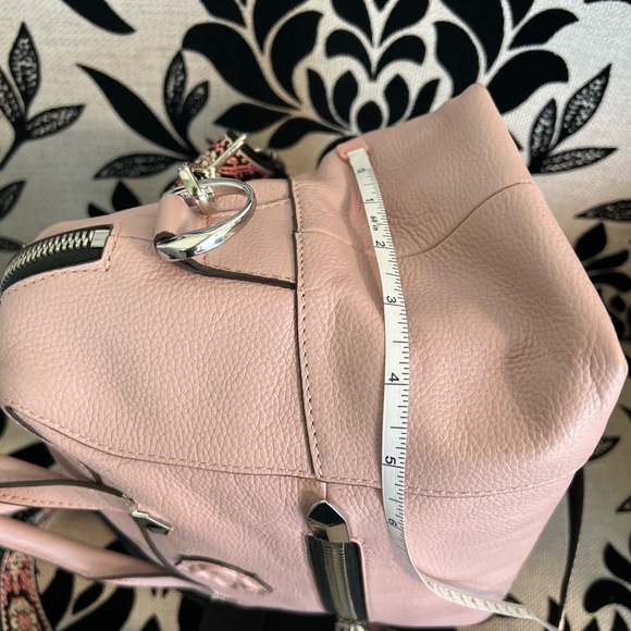 Oryany Pink Leather Satchel Purse Shoulder Bag - Picture 6 of 9